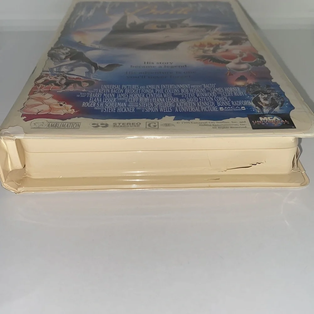 Balto VHS Video Tape